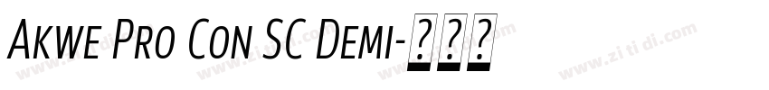 Akwe Pro Con SC Demi字体转换